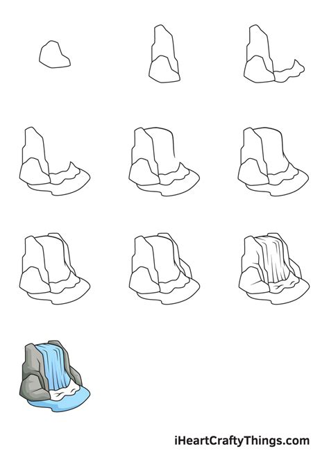 How To Draw A Simple Waterfall