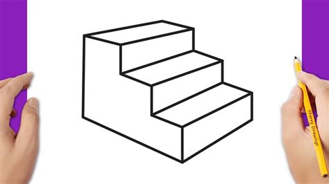 How To Draw A Staircase Step By Step