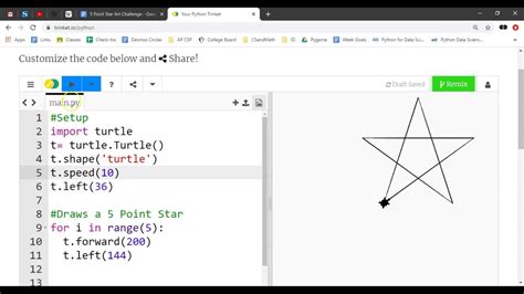How To Draw A Star In Python