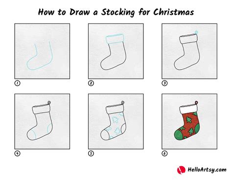 How To Draw A Stocking