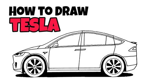 How To Draw A Tesla Model X