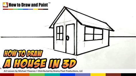 How To Draw A Three D House