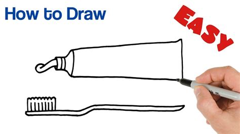 How To Draw A Toothpaste