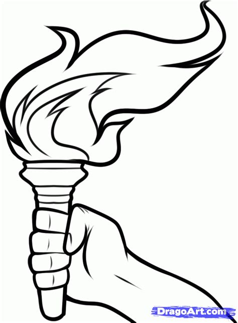 How To Draw A Torch