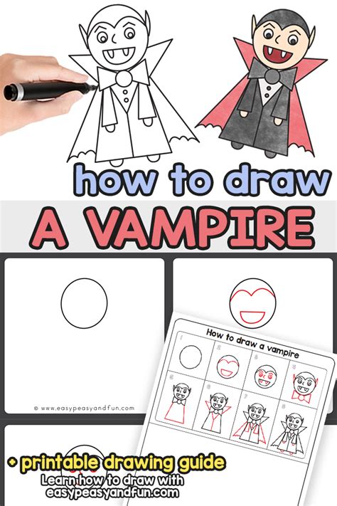 How To Draw A Vampire Step By Step