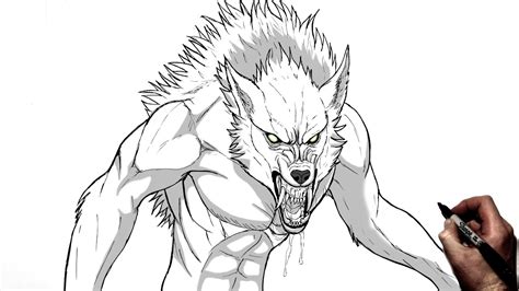 How To Draw A Werewolf Step By Step