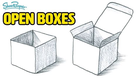 How To Draw An Open Box