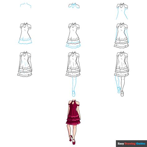 How To Draw Anime Girl Dress
