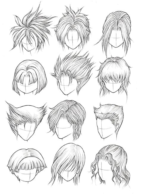 How To Draw Anime Hairstyles For Boys