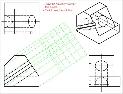 How To Draw Auxiliary View