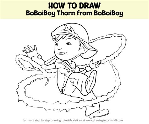 How To Draw Boboiboy Thorn