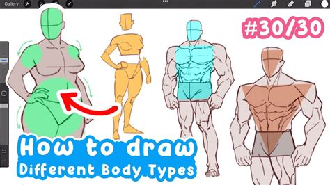 How To Draw Different Body Types