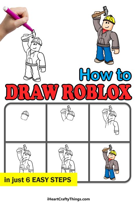 How To Draw Err Face From Roblox - Step by Step Drawing 