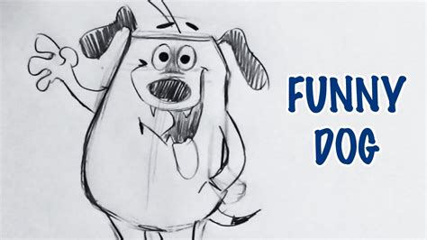 How To Draw Funny Dog