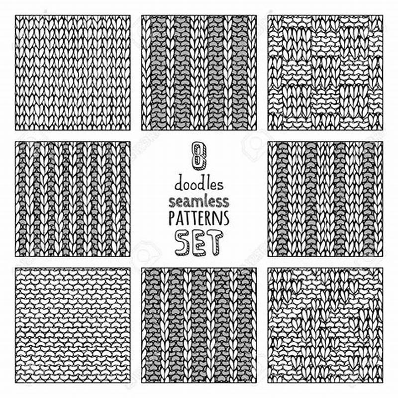 How To Draw Knit Pattern