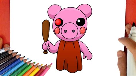 How To Draw Roblox Piggy Step by Step - YouTube