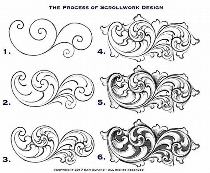 How To Draw Scroll Pattern