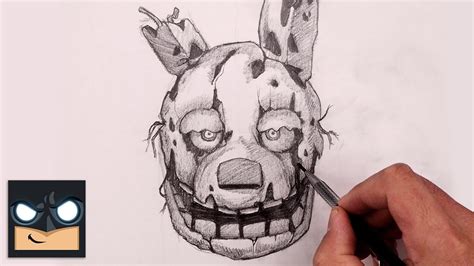 How To Draw Springtrap Head