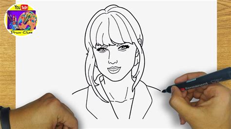 How To Draw Taylor Swift Step By Step Easy