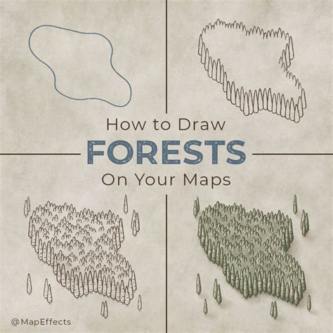 How To Draw Trees On A Map