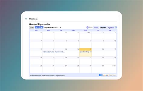 How To Embed A Google Calendar On A Website