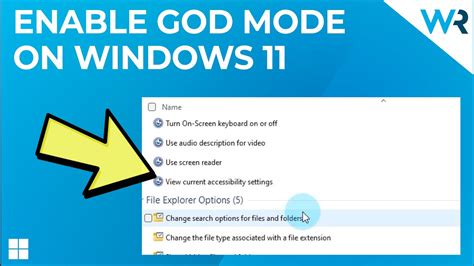 How To Enable God Mode In Windows 11