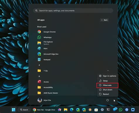 How To Enable Hibernate In Windows 11 Start Menu
