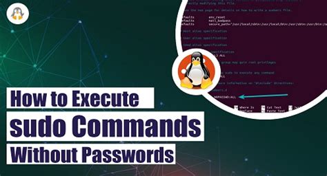 How To Execute Sudo Command Without Password