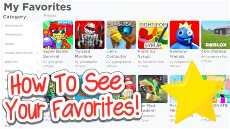 How To Favorite Roblox Games