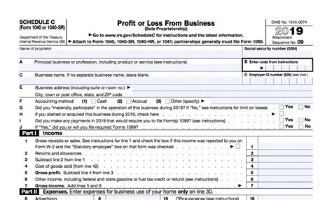 Schedule C Form Fill Out and Sign Printable PDF Template signNow