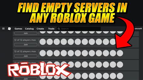How To Find Empty Servers on Roblox