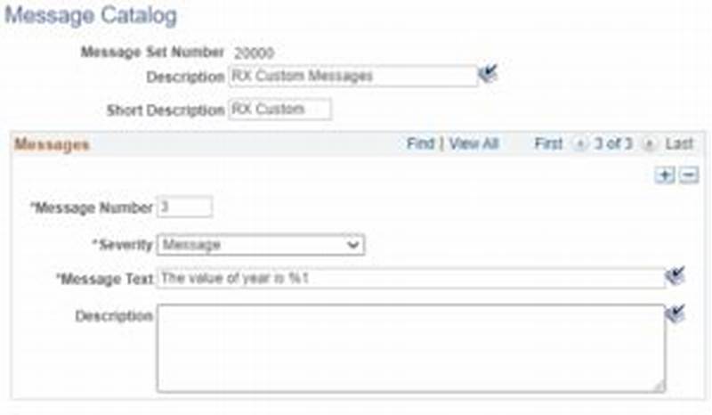 How To Find Message Catalog Used In Peoplecode