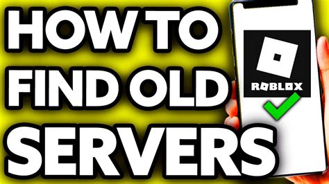 How To Find Old Servers in Roblox [Very EASY!] - Step by Step 