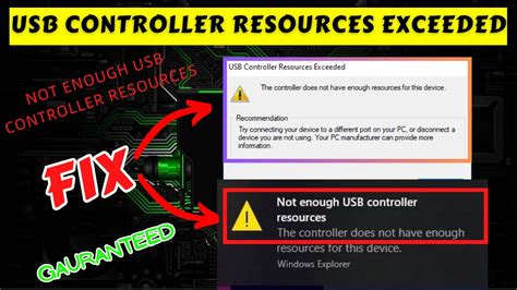 How To Fix “Not Enough USB Controller Resources”