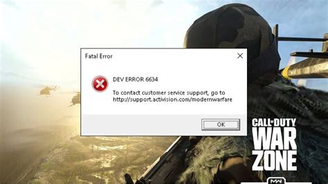 How To Fix COD Dev Error 6634 In Warzone
