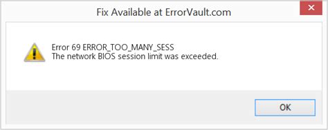 How To Fix ERROR_TOO_MANY_SESS