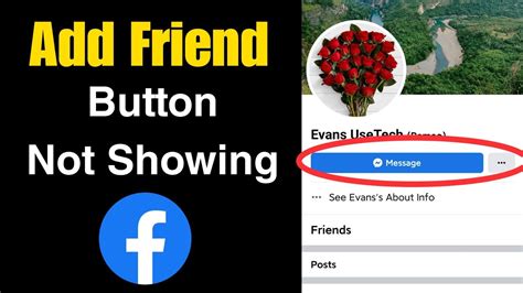 How To Fix Facebook Add Friend Button Missing