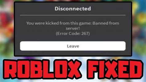 How To Fix Roblox Error Code 267