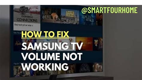 How To Fix Samsung TV Volume Stuck and Not Working