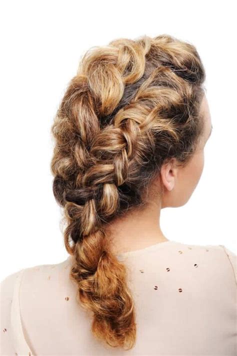 How To French Braid Curly Hair
