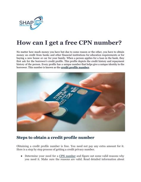 How To Get A Cpn Number For Free 2022
