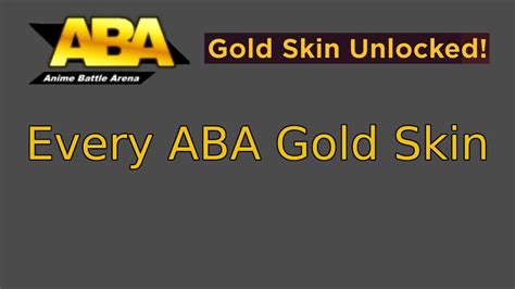 Unlock the Ultimate Shine: Mastering the Art of Obtaining a Golden Skin in Aba!