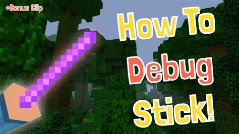 How To Get And Use The Minecraft Debug Stick! Minecraft Tutorial 