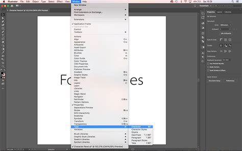 How To Get Character Panel In Illustrator