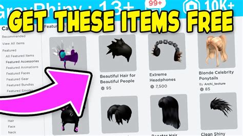 How To Get Free Items On Roblox Catalog