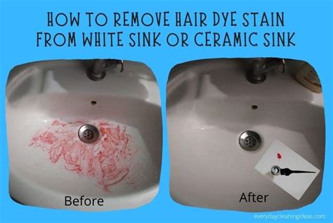 How To Get Hair Dye Off Sink