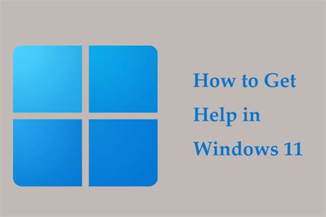 How To Get Help In Windows