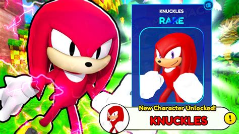 How To Get Knuckles In Sonic Speed Simulator In Roblox - YouTube