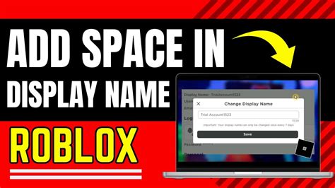 How To Get Spaces In Your Display Name Roblox
