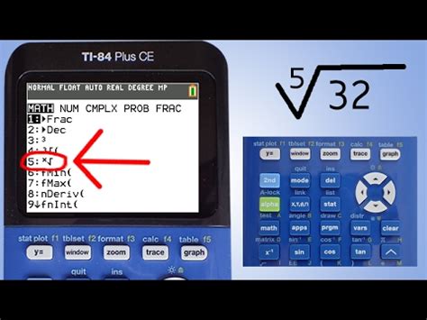 How To Get Square Root Answers On Ti 84